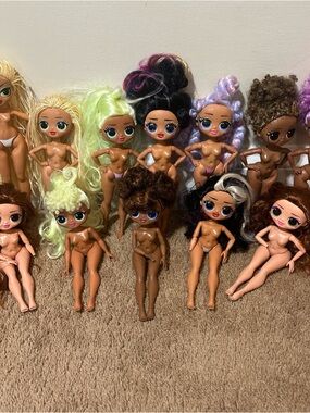 Omg Doll Lot Of 12 Dolls No Clothes Various Years Majority 2019 MGA